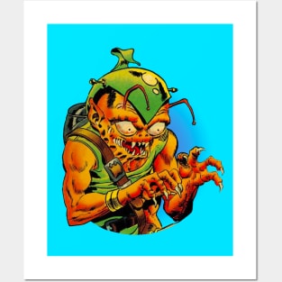 Vintage Comic Book Space Alien Sci-Fi Monster Posters and Art